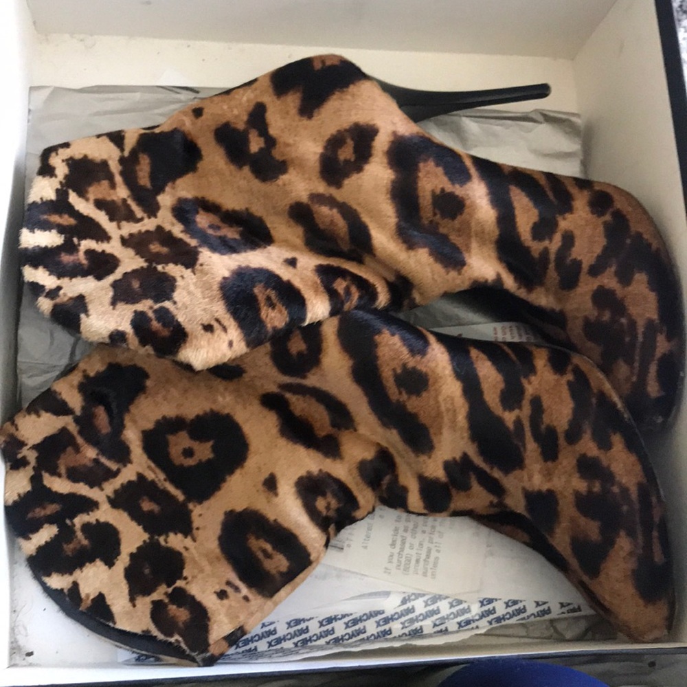 Leopard Giuseppe Zanotti ankle boots